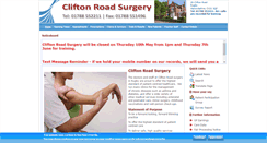 Desktop Screenshot of cliftonroadsurgery-rugby.nhs.uk